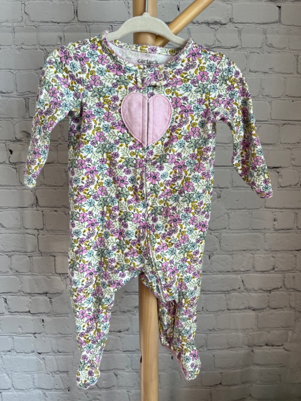 ⭐️⭐️PICK 5 / $20 Carter's Floral Heart Footed One-Piece